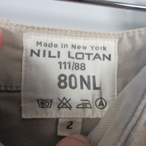 Nili Lotan Utility Pants Jogger Beige Womens Made in USA Size 2 Casual Relax 388 - Picture 7 of 12